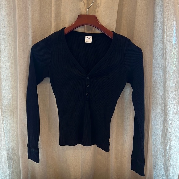 Aritzia Tops - Aritzia TNA Henley Long Sleeve Shirt